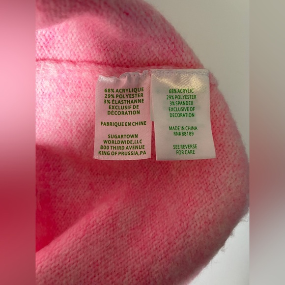 Lilly Pulitzer Ellorie Bow Sweater Pink Heathered ConchShell Paradise Rhinestone - Picture 9 of 11